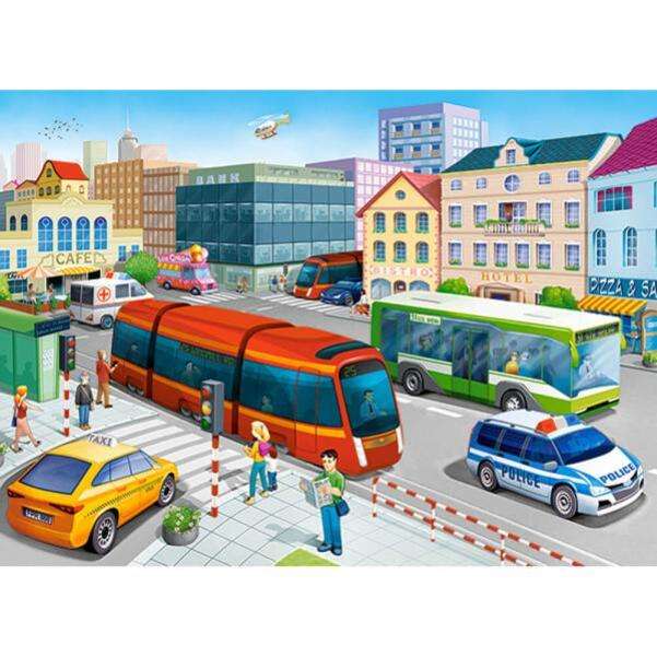 Verkehr in der Stadt Puzzlespiel online