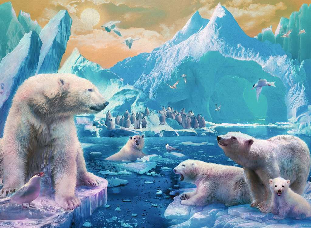 Ursos polares puzzle online