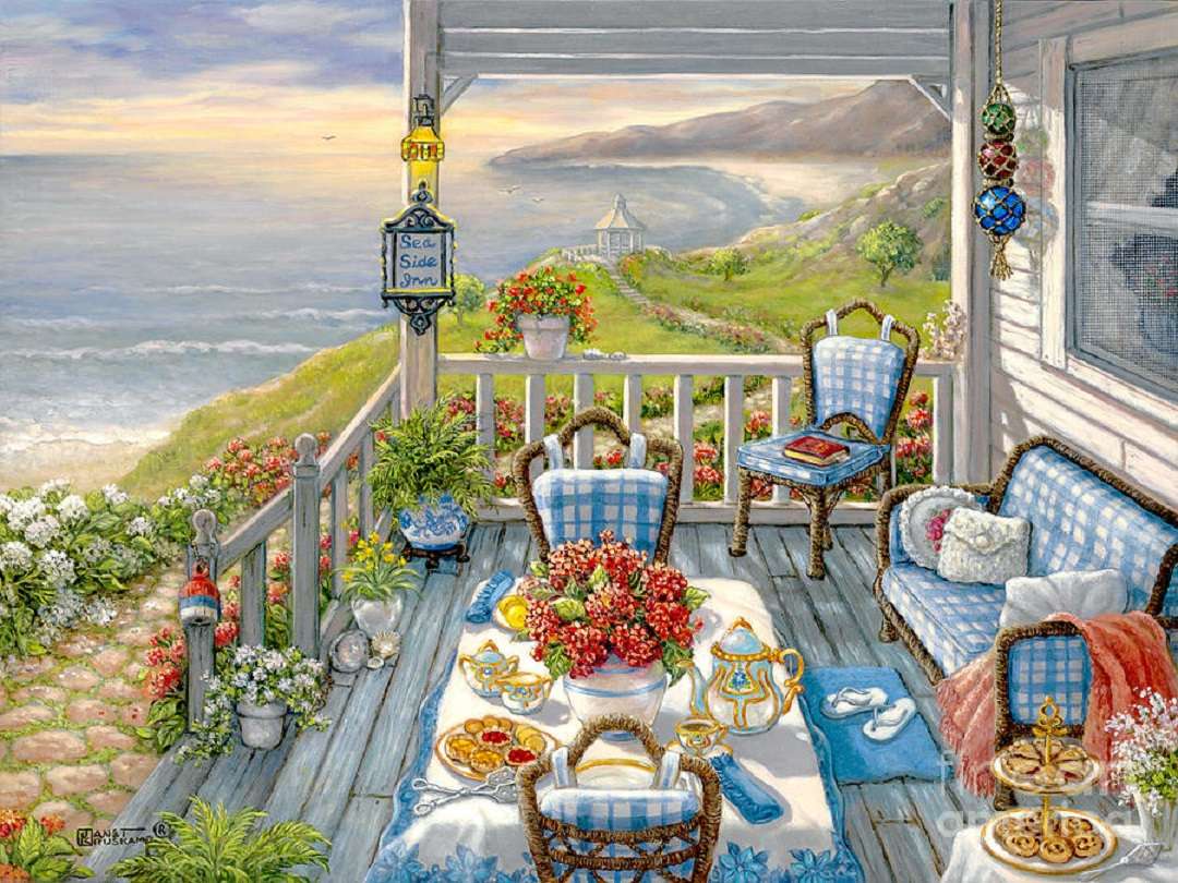 Tea Time: Coastal Inn - J. Kruskamp puzzle online