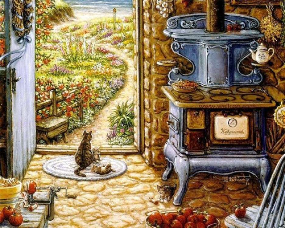 Sweet home, antigamente - J. Kruskamp - Grande formato puzzle online
