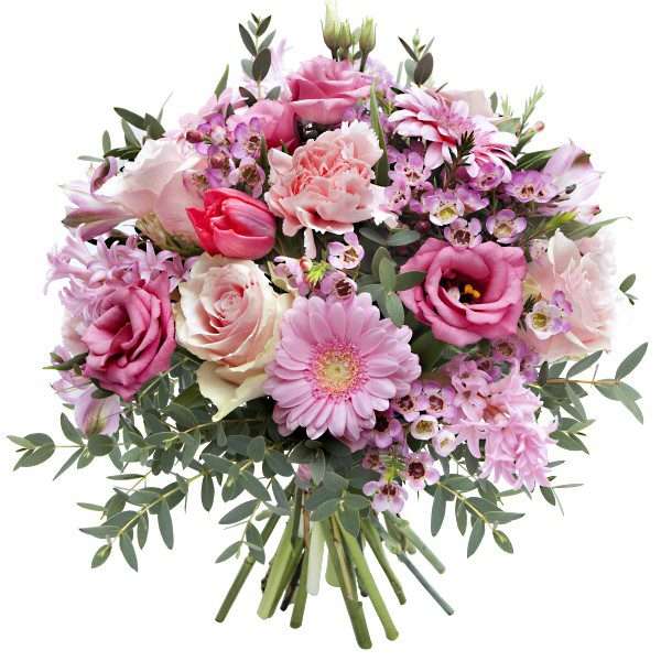 Grand bouquet rose puzzle en ligne