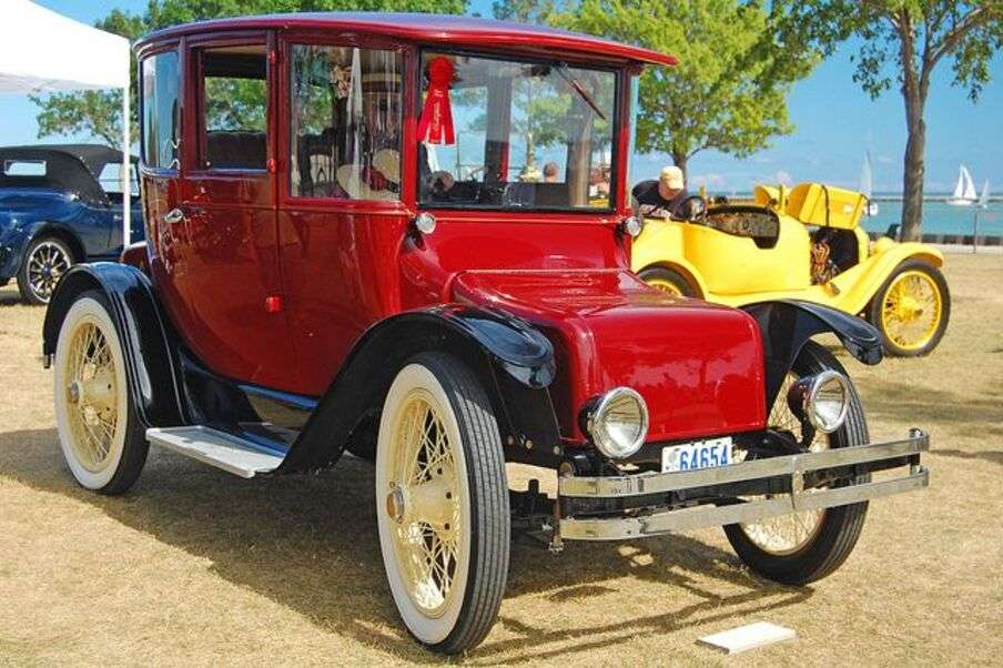 Auto Detroit Electric 60-98S Brougman Año 1916 rompecabezas en línea