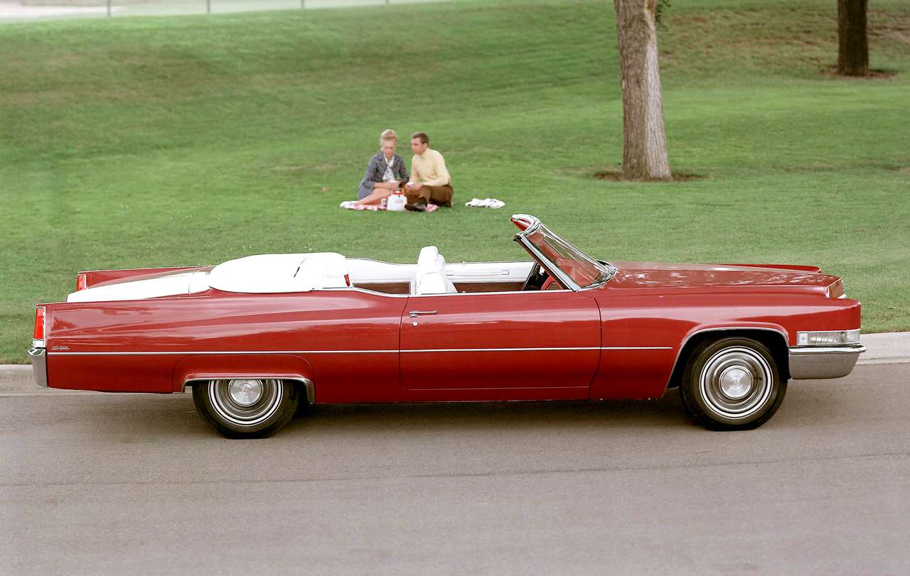 Cadillac de Ville cabriolet uit 1969 legpuzzel online