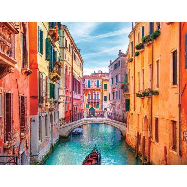 Uitzicht op de grachten van Venetië legpuzzel online