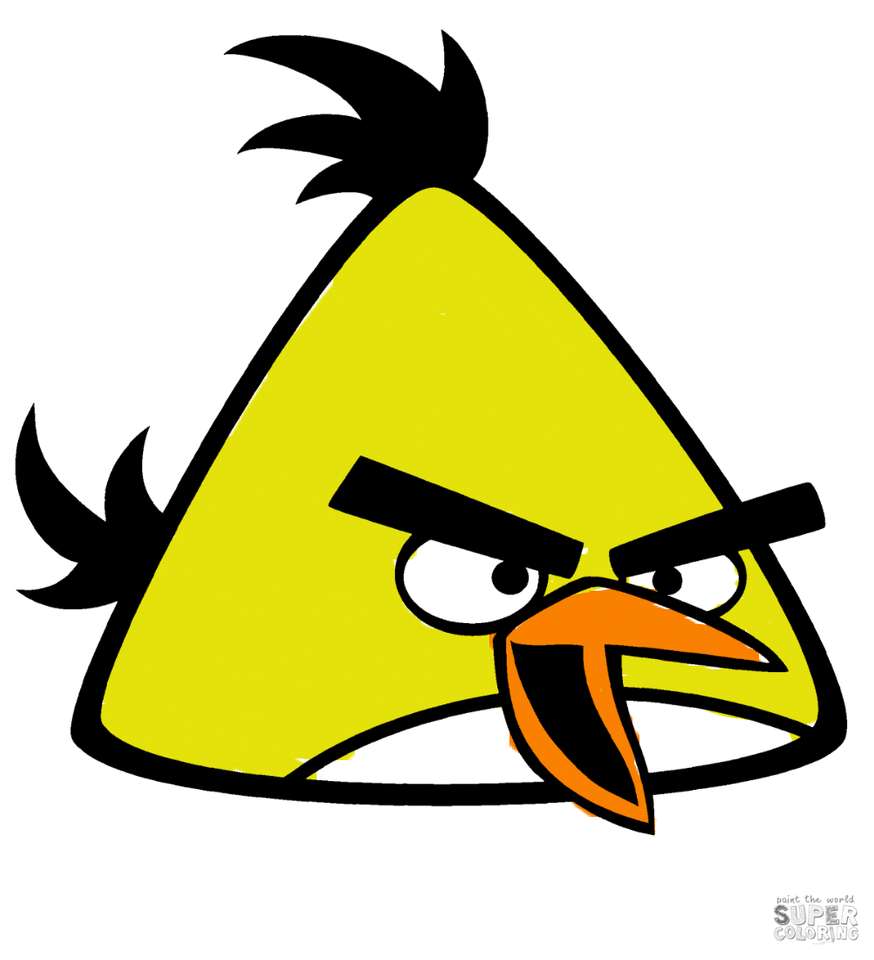 Angry birds chuck онлайн пъзел