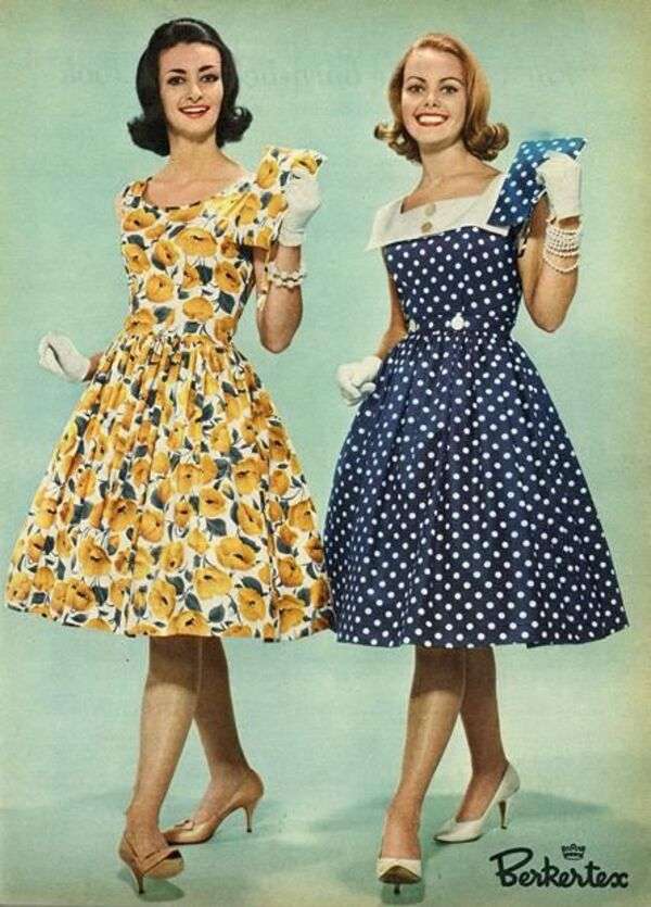 Årets mode damer 1960 (2) Pussel online