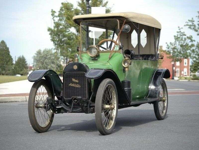 Auto Woods Mobilette Tandem Roaster Année 1913 puzzle en ligne