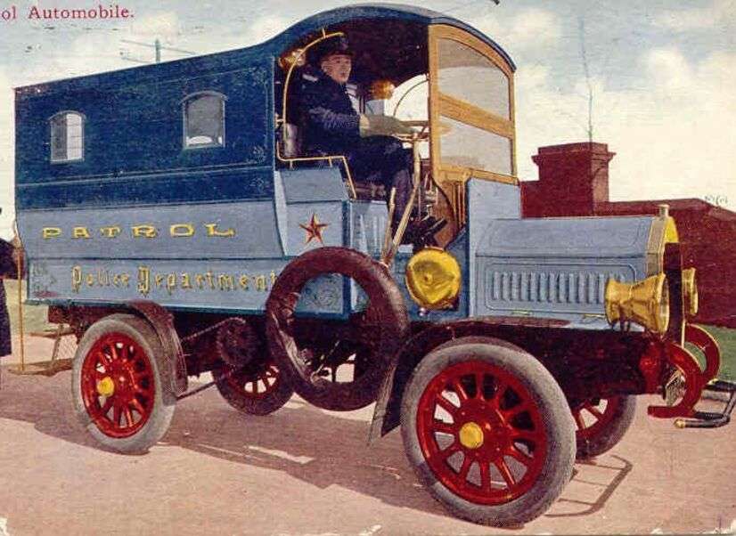 Автопатрулен вагон Чикагска полиция, 1909 г онлайн пъзел