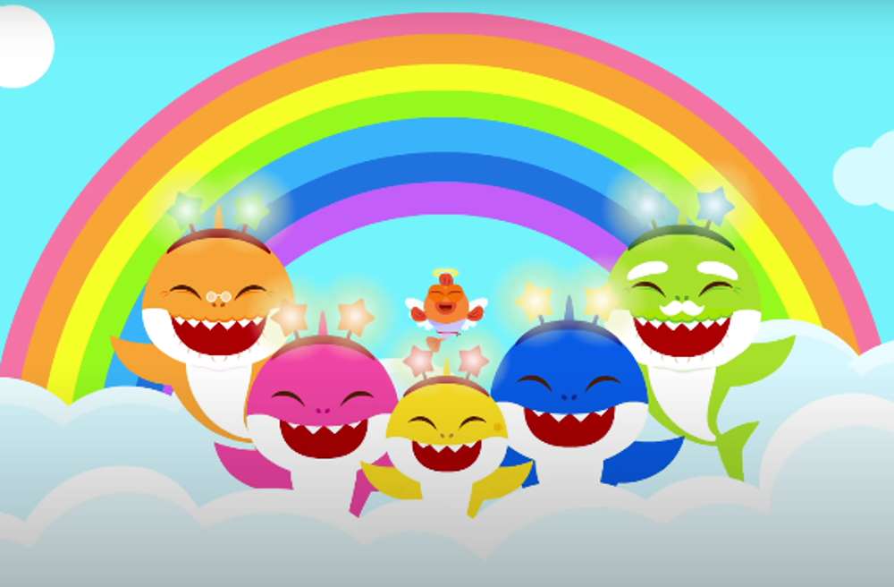 Baby Shark's Rainbow World! online puzzle