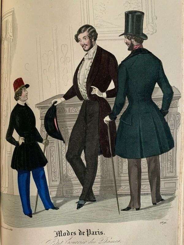 Homens com moda francesa ano 1691 puzzle online