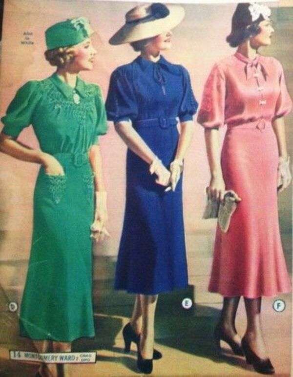 Női a divatban, 1930 (4) kirakós online