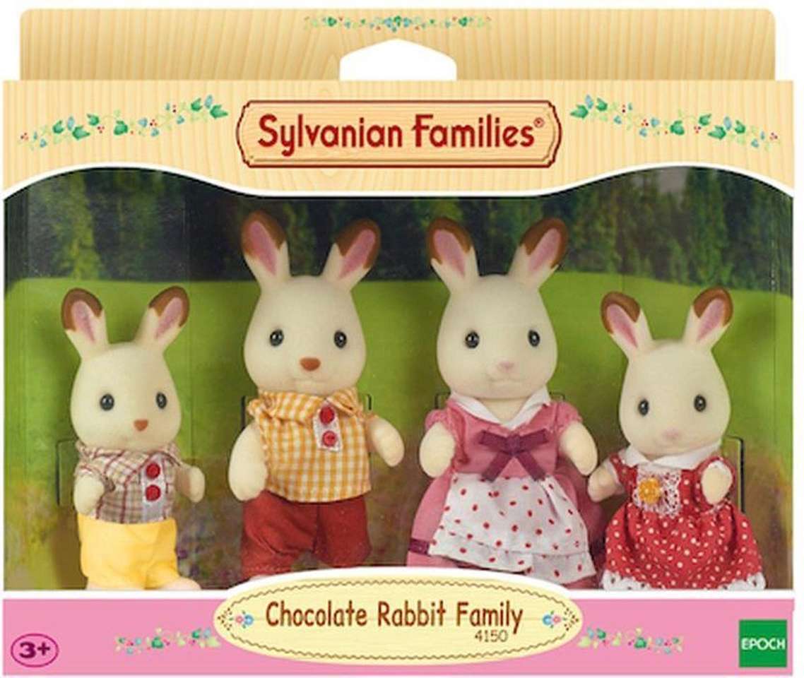 Familia de conejos de chocolate {familias de Sylvanian} rompecabezas en línea