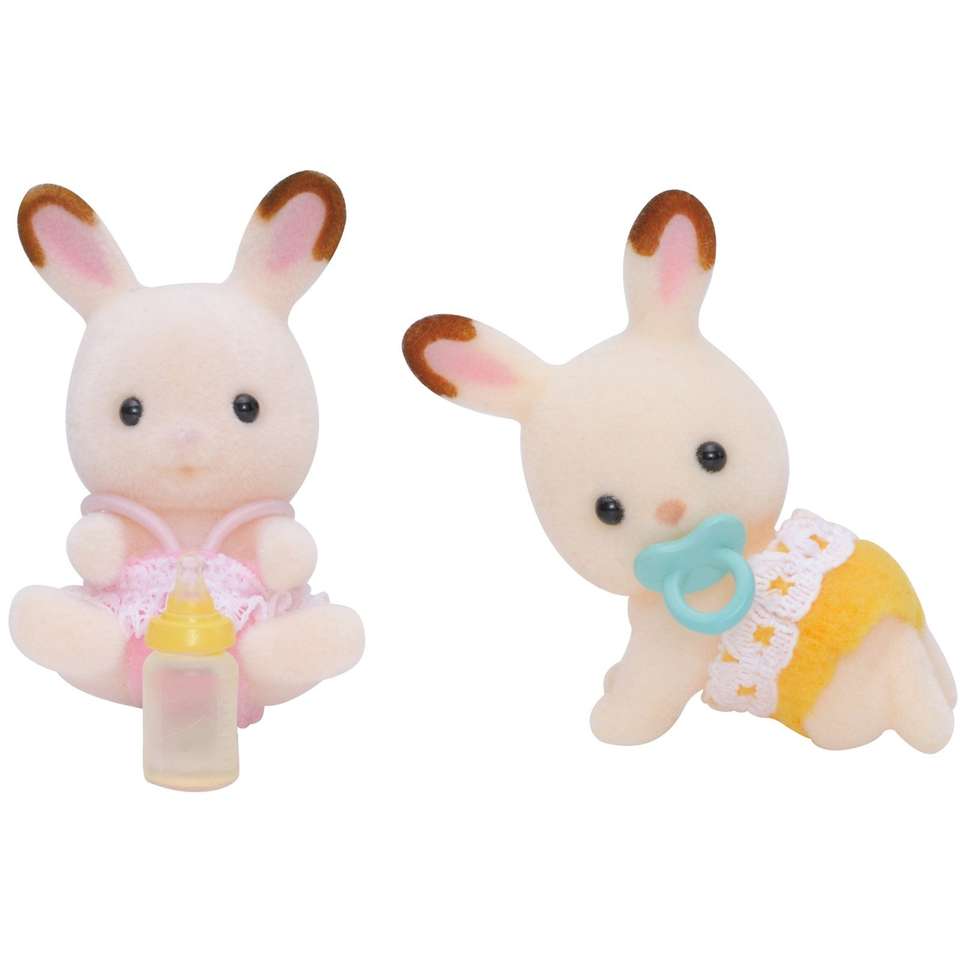 Famille de lapins en chocolat Bébés familles sylvaniennes puzzle en ligne