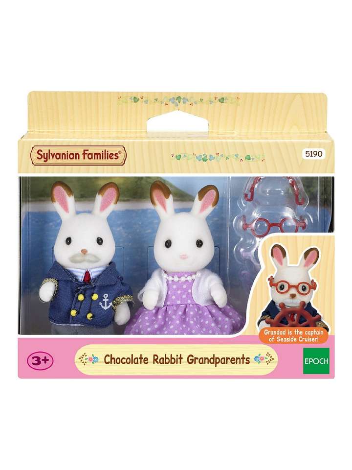 Oma en Opa Chocolade Rabbit Familie online puzzel