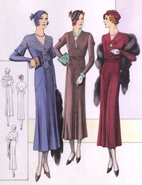 Dames à la mode de l'année 1933 (1) puzzle en ligne