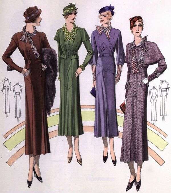 Dames in de mode van het jaar 1933 (2) legpuzzel online