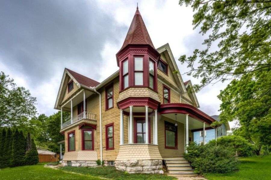 Casa di tipo vittoriano in Iowa USA #61 puzzle online