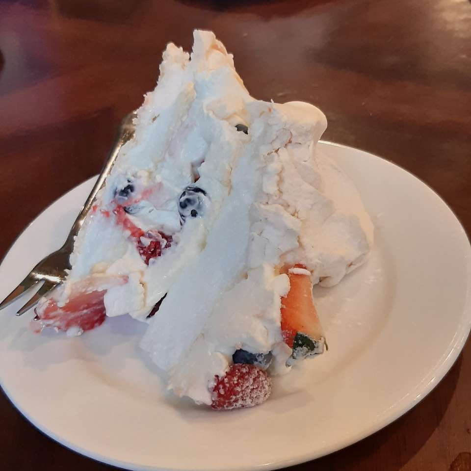 merengue en un plato rompecabezas en línea