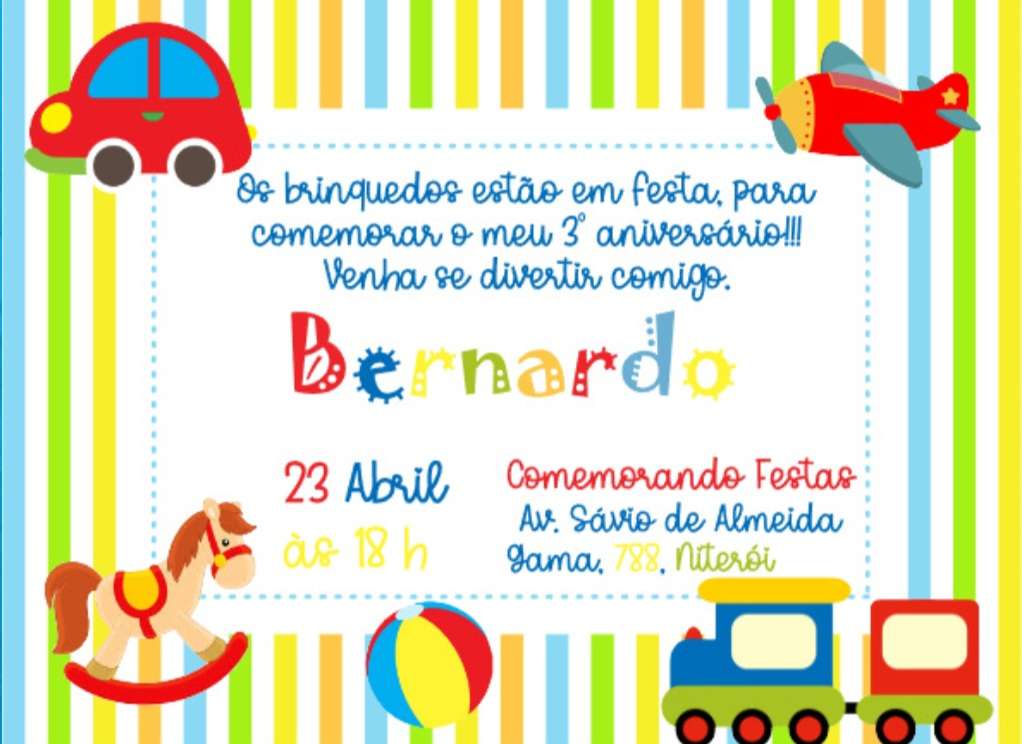 Bernardo születésnapja online puzzle