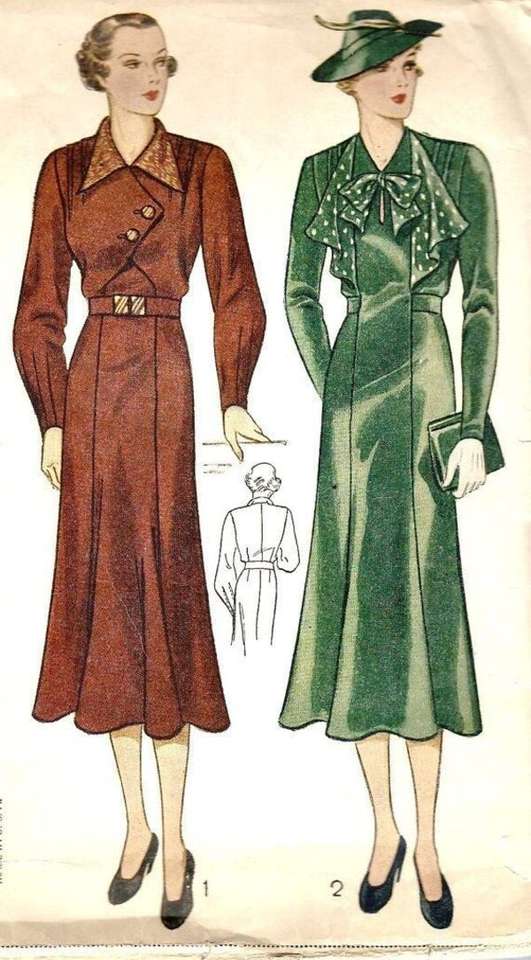 Дами в модата на годината 1948 (1) онлайн пъзел