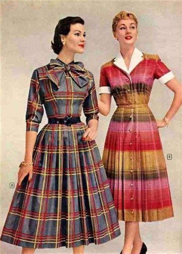 Női a divatban 1950 (3) online puzzle
