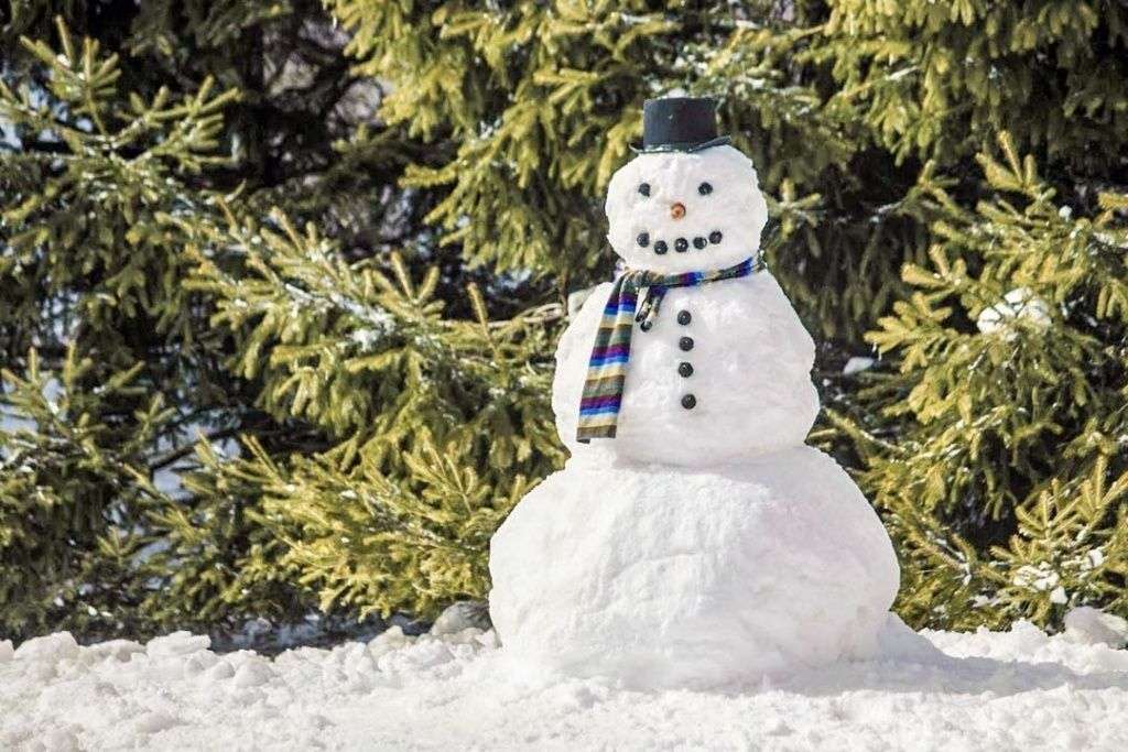 снежен човек онлайн пъзел
