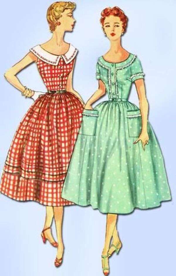 Dames à la mode de l'année 1950 (4) puzzle en ligne