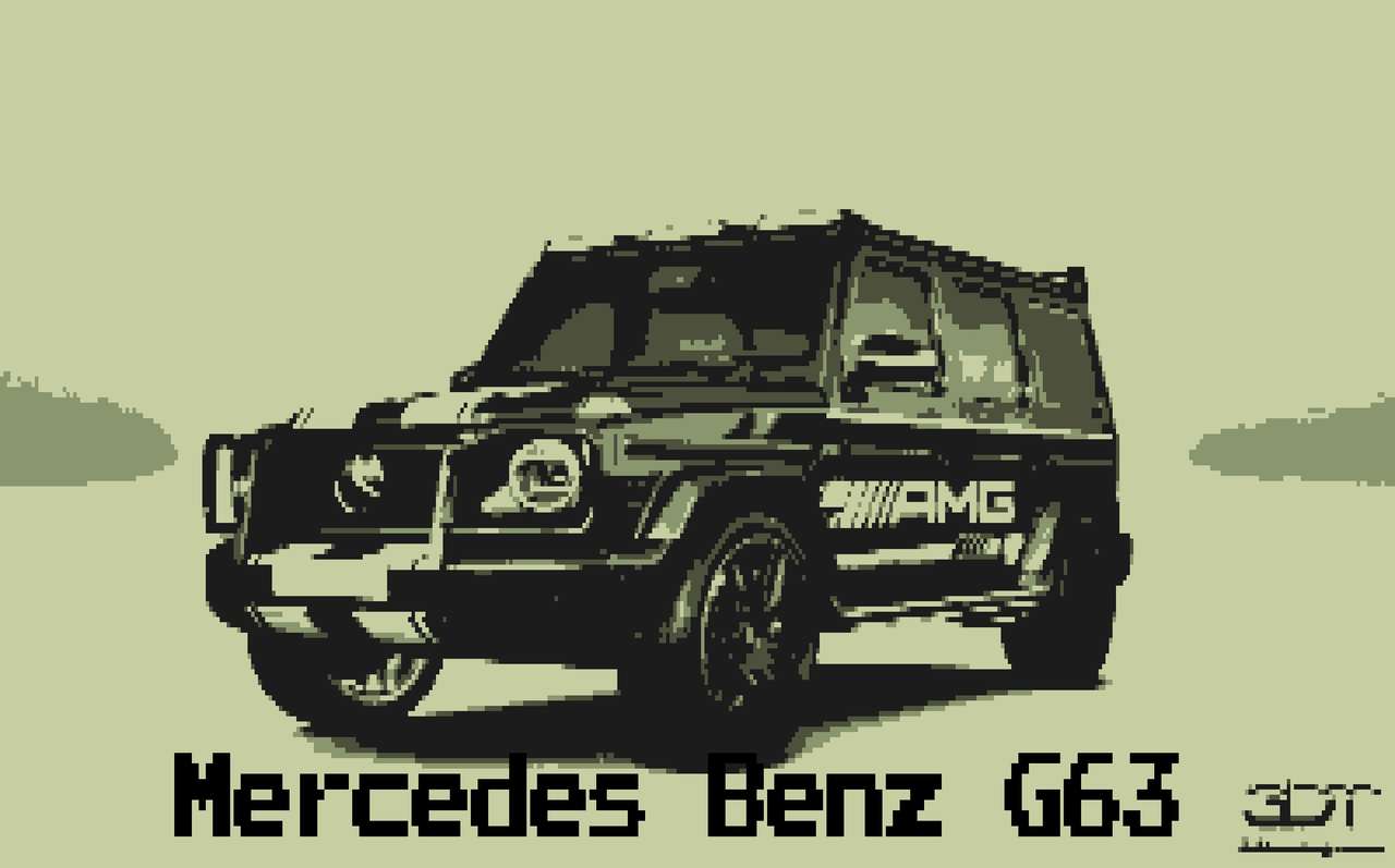 Mercedes Benz G63 a 8 bit puzzle online