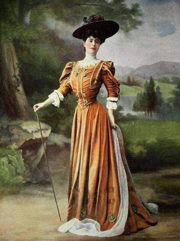 Dame in Mode des Jahres 1904 (1) Puzzlespiel online