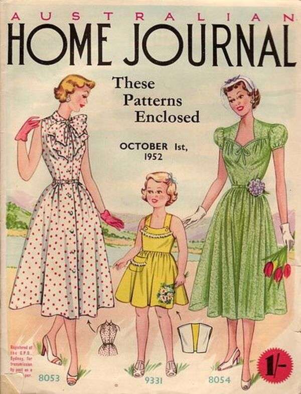 Dames in Australische mode Jaar 1952 (1) legpuzzel online