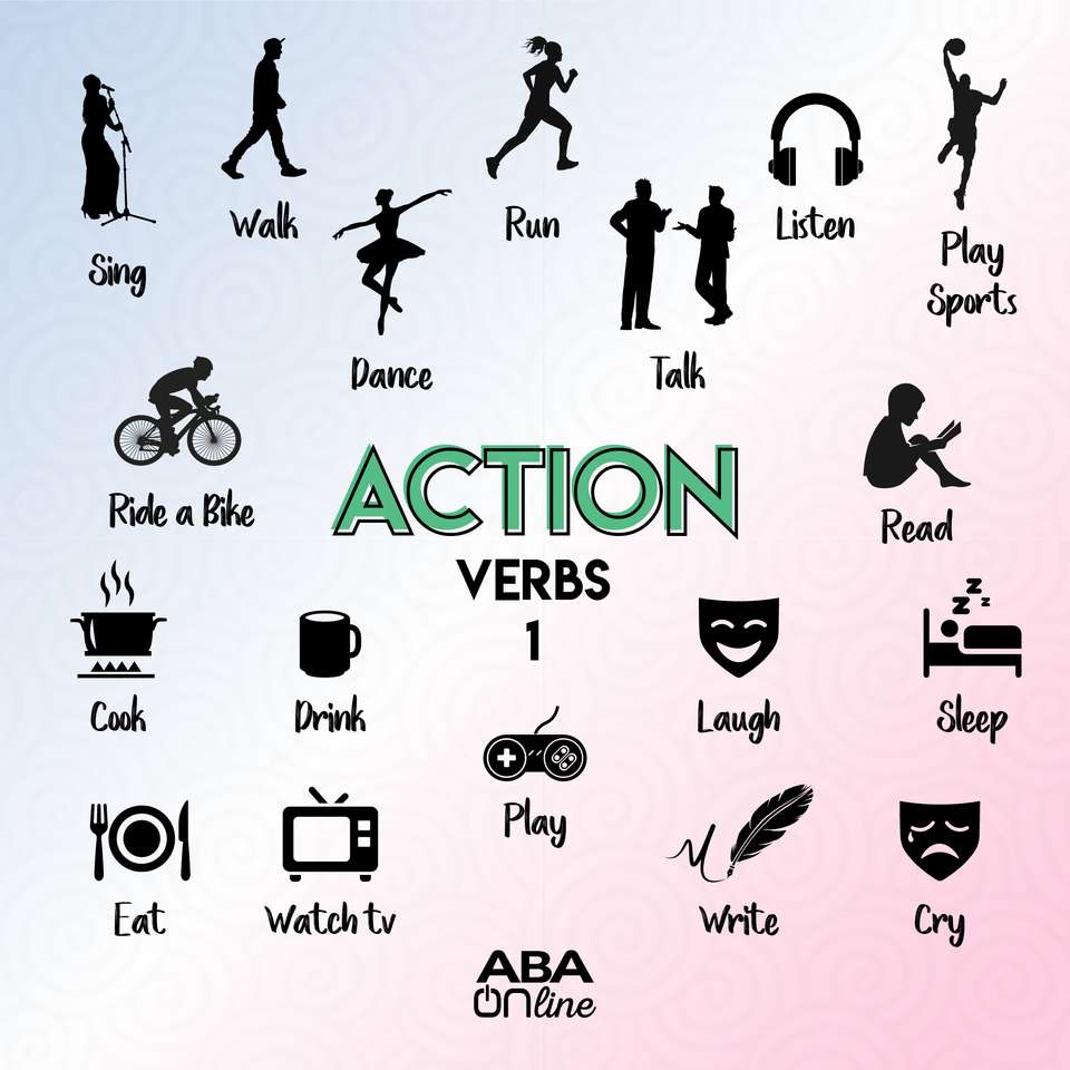 глагол за действие онлайн пъзел