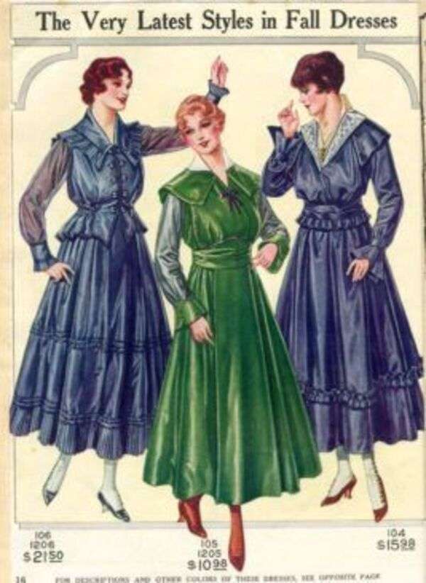 Damas con moda del Año 1916 (1) rompecabezas en línea