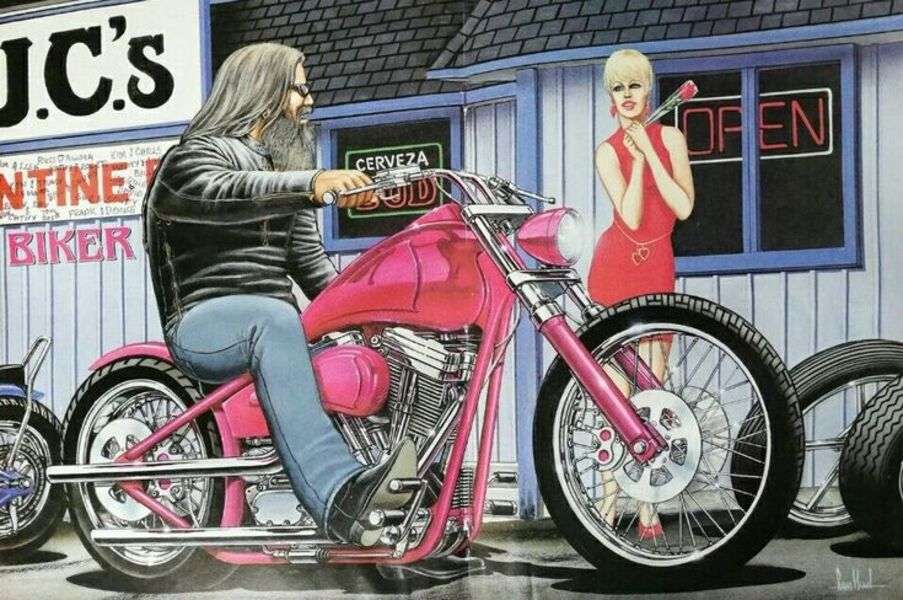 Riddare på motorcykel #2 Pussel online
