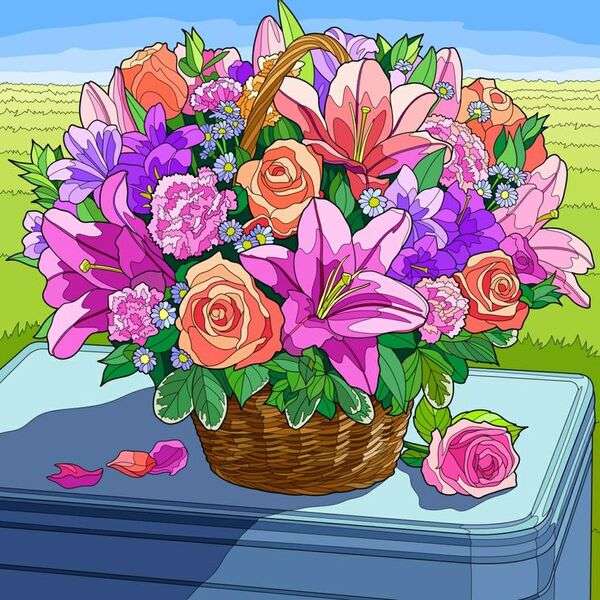 Wunderschönes Blumenarrangement #2 Puzzlespiel online