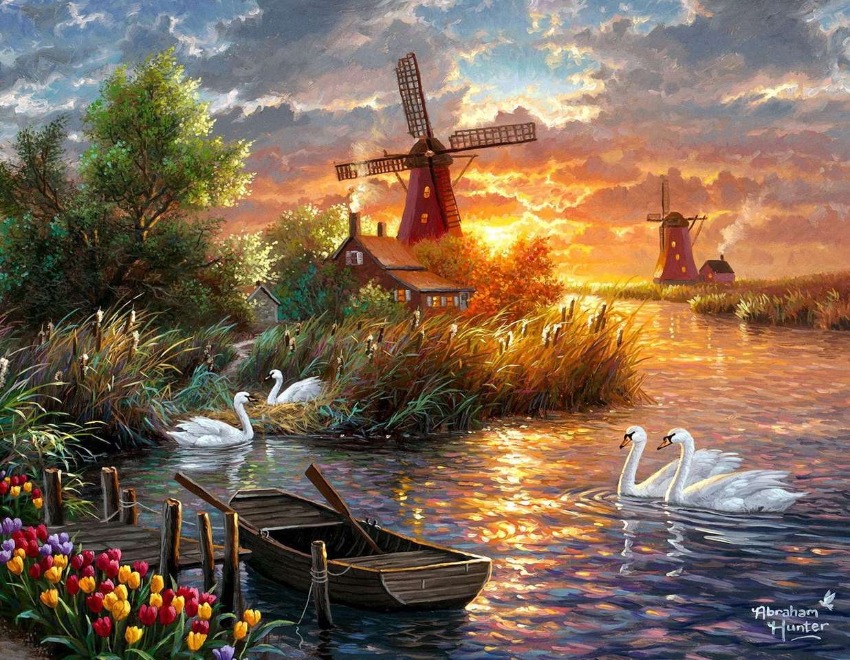 The Netherlands in the spring online puzzle