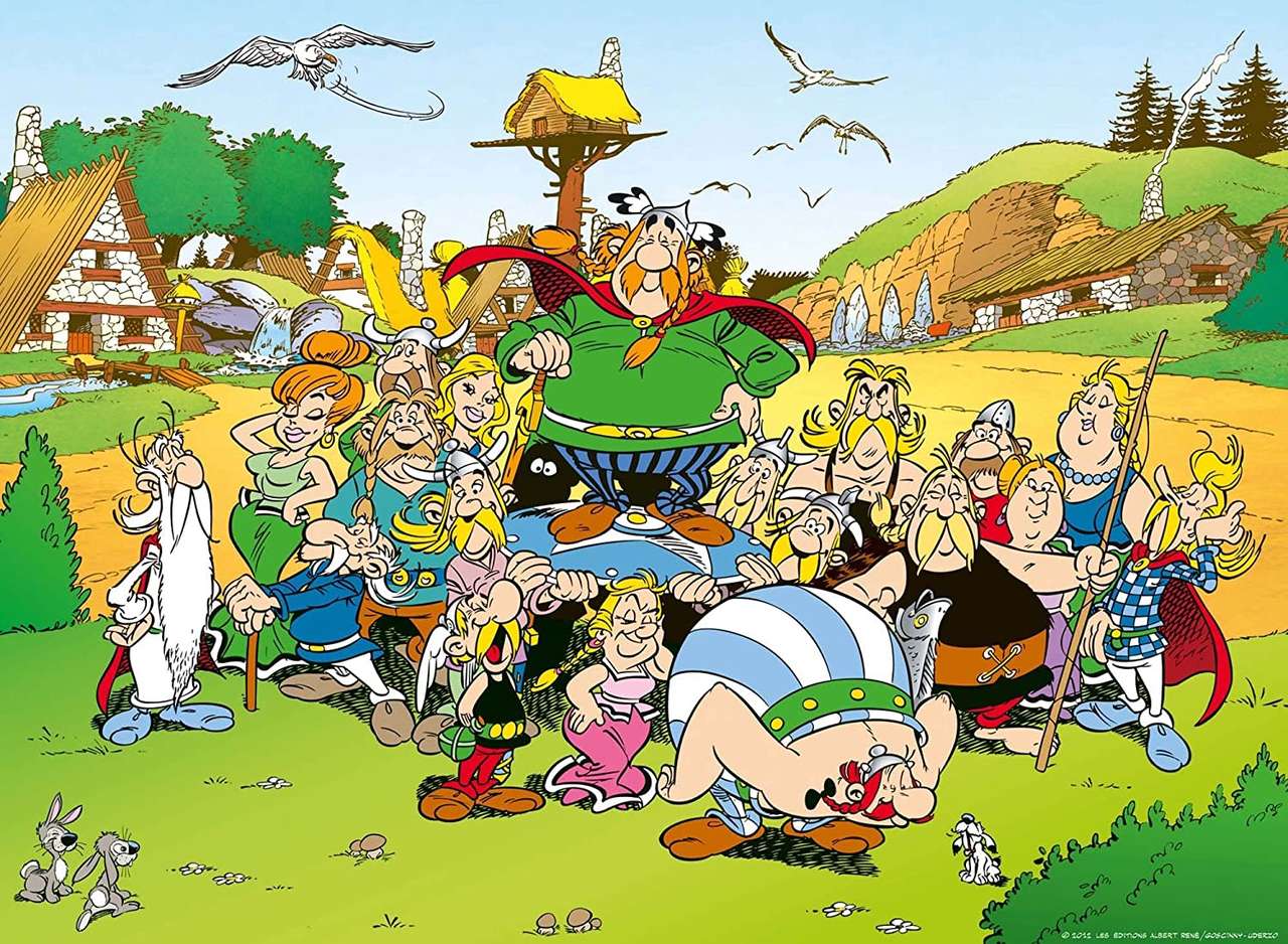 Asterix and the Gallic village jigsaw puzzle online