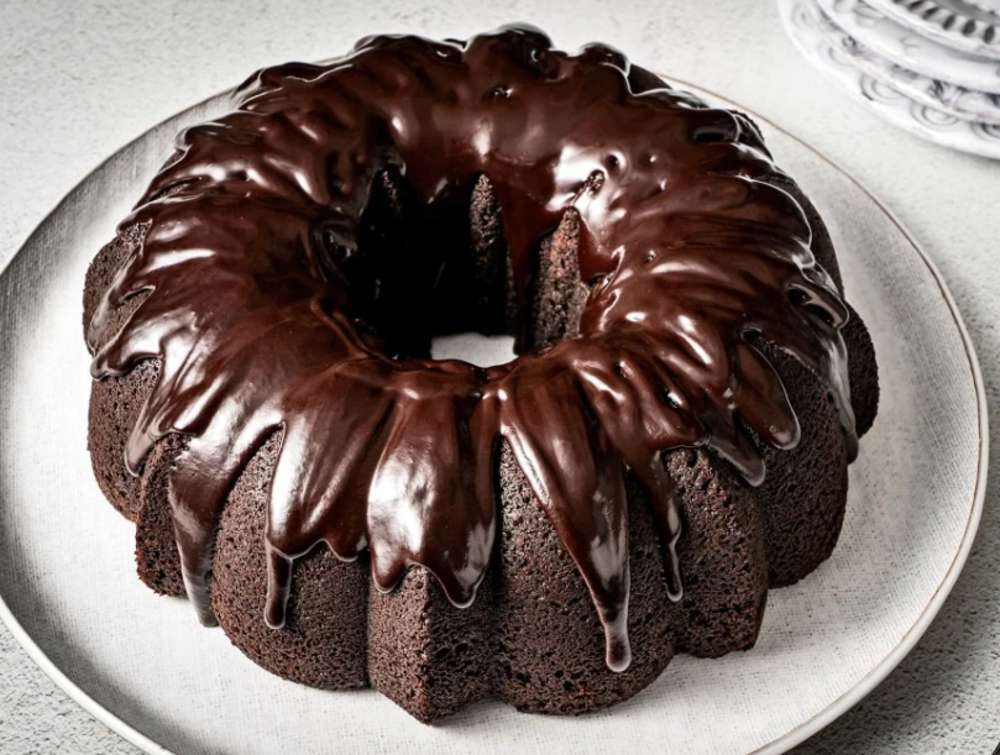 Шоколадова торта Bundt онлайн пъзел