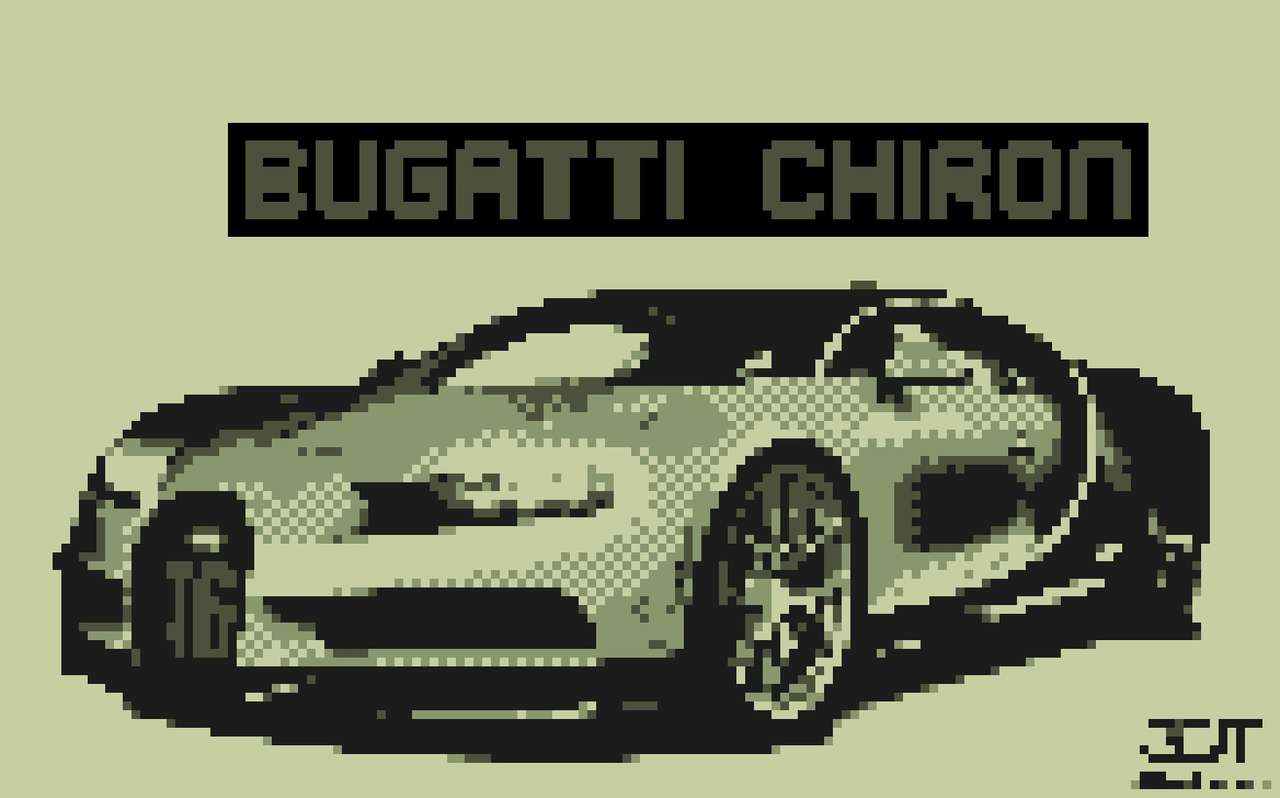 Chiron Bugatti 8 bits puzzle en ligne