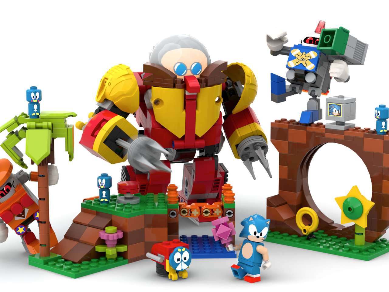Jogo de Lego Sonic e Eggman puzzle online