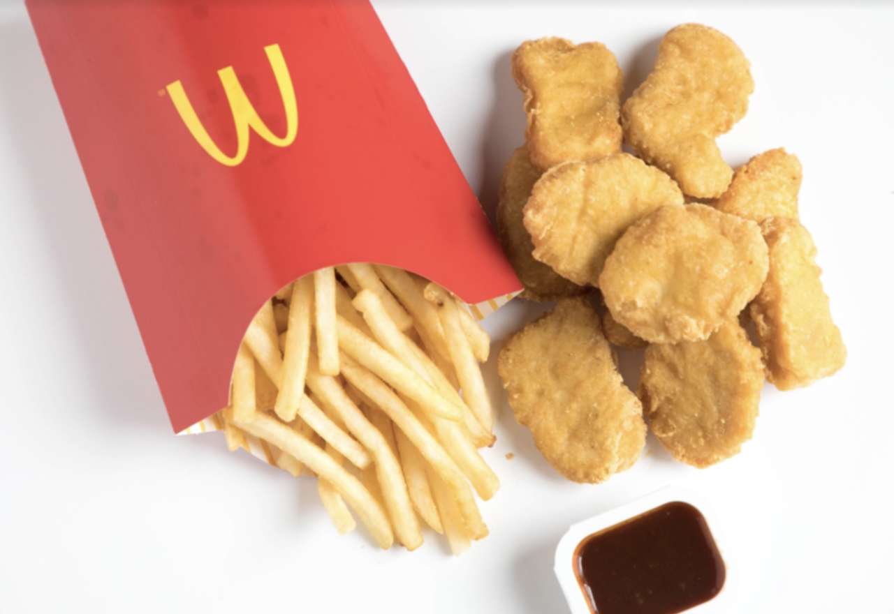 Nuggets y papas fritas de McDonald's rompecabezas en línea
