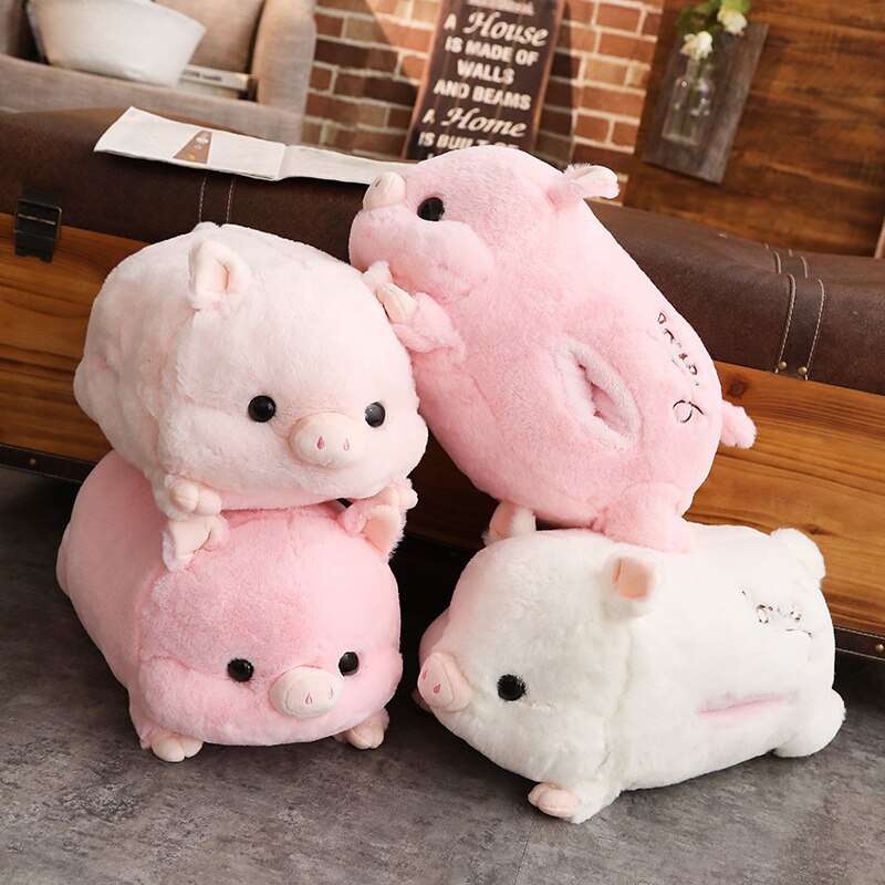 Розови плюшени животни с форма на прасе онлайн пъзел