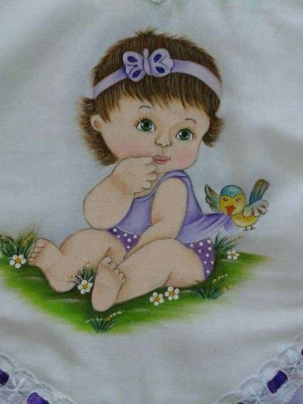 Blusa bebê lilás #1 puzzle online