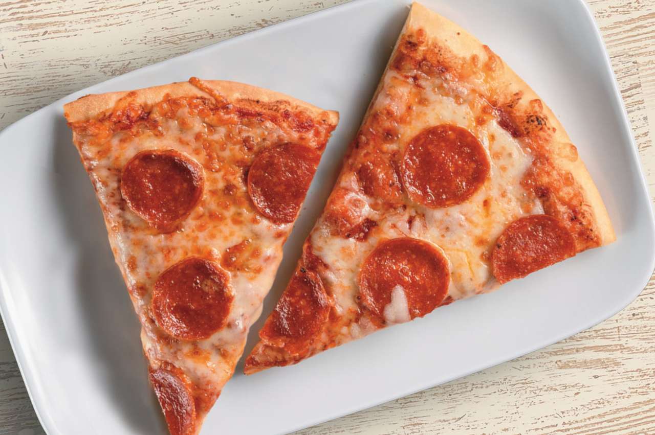 Pizza cu două felii puzzle online