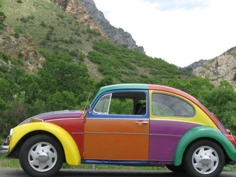 Autó Volkswagen Beetle 1970 évjárat online puzzle