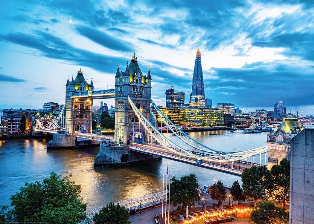 London och den berömda bron pussel på nätet