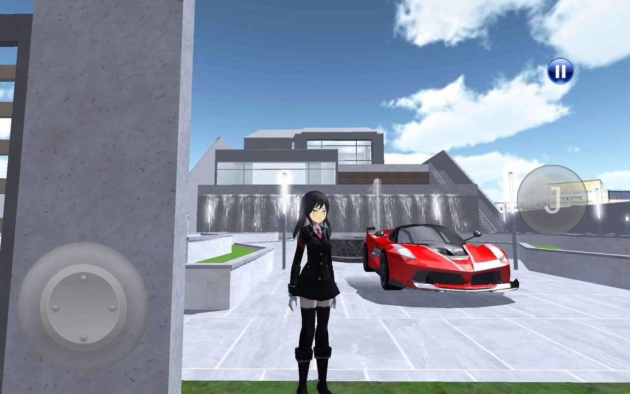 3D-Fahrklasse Ferrari FXX K und Villa nach Hause Puzzlespiel online