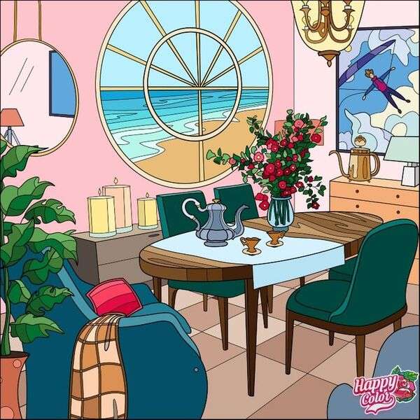 Sala da pranzo molto bella di una casa #3 puzzle online