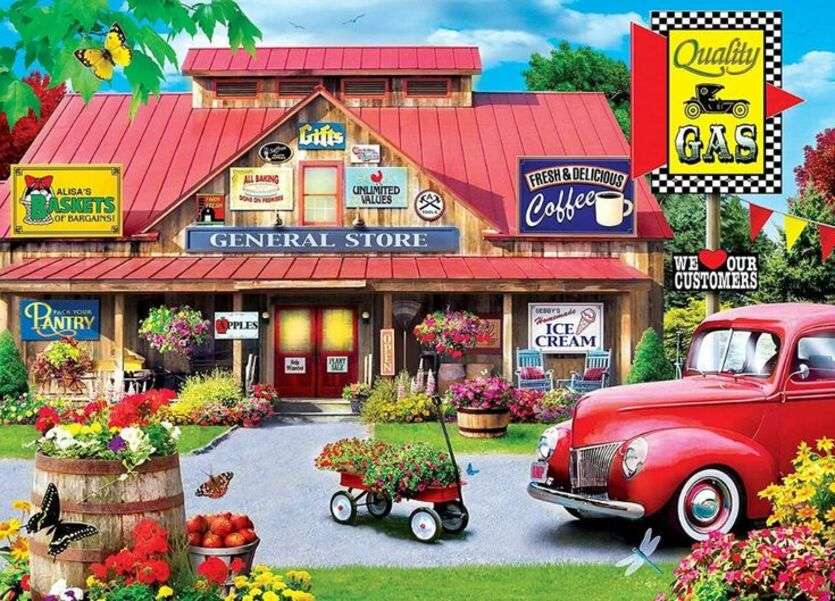 Grande magazzino del villaggio puzzle online