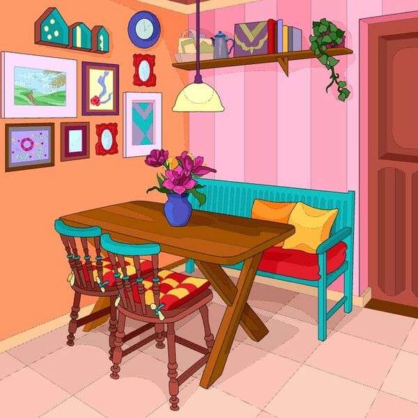 Sufragerie frumoasă a unei case #4 jigsaw puzzle online