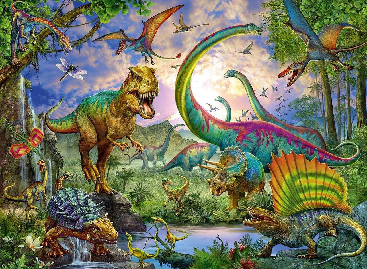 Светът на динозаврите онлайн пъзел